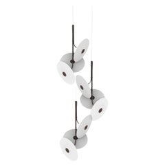 Lustre Bloom 12 fleurs - Noir