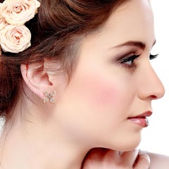 Bloom 18 Karat Gold Diamond Stud Earrings