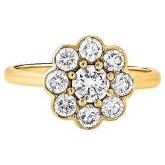 Bloom Blumenring aus 18 Karat Gold mit Diamanten
