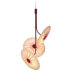 Bloom 3 flower pendant - Red oxide