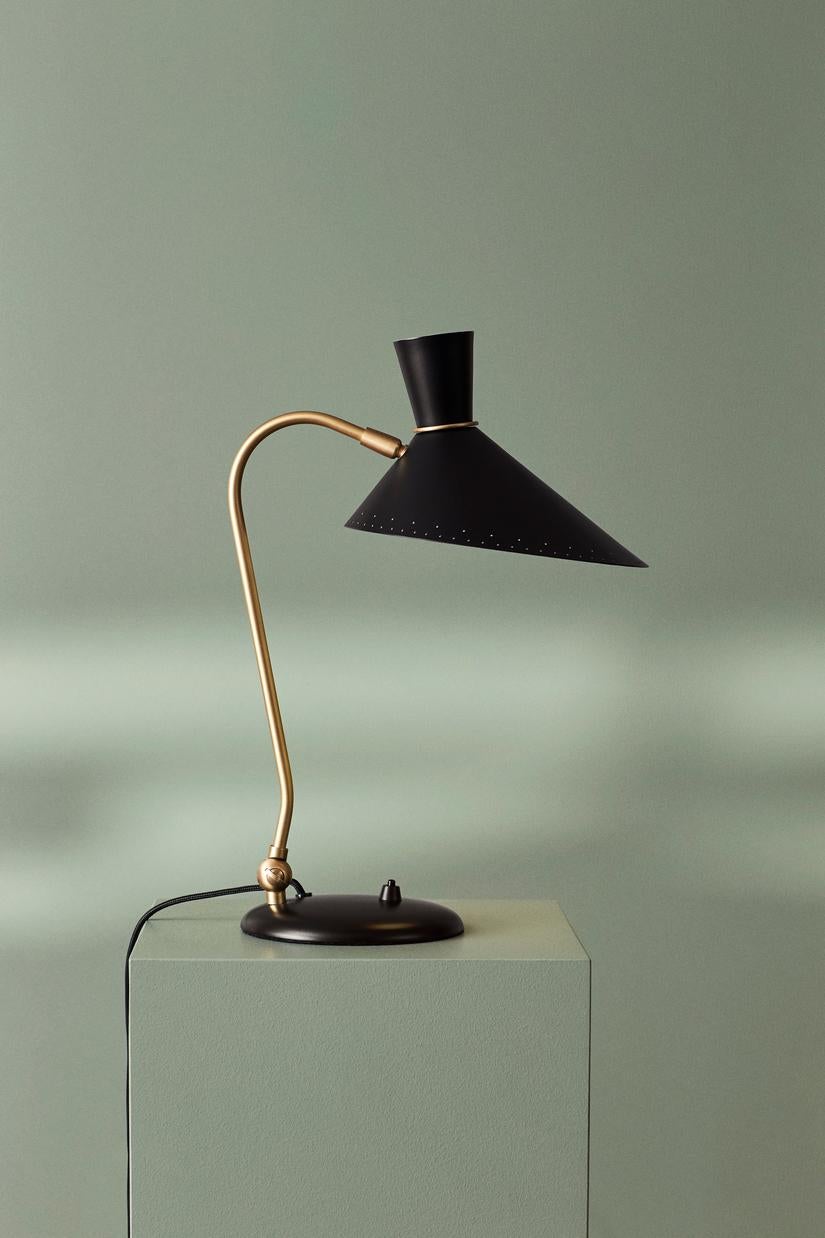 Post-Modern Bloom Black Noir Table Lamp by Warm Nordic For Sale