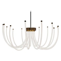 Bloom Chandelier in Brass by Morghen Studio