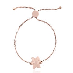 Pulsera de cadena de oro de 18 quilates con diamantes Bloom