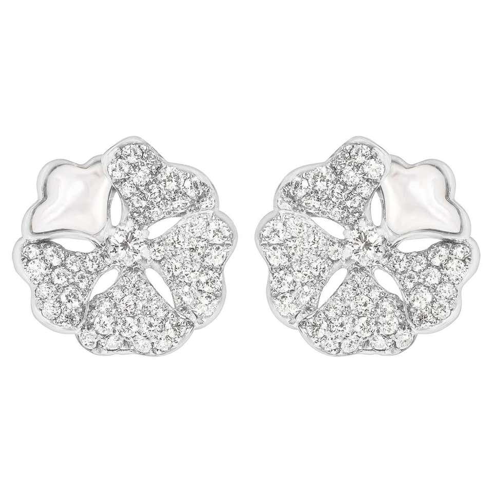 4.0mm Citrine And Mother-of-Pearl Flower Stud Earrings In Sterling - Foto 11