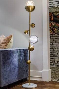 Bloom Blown Glass Floor Lamp for Living Room, Bedroom, or Office by Shakuff