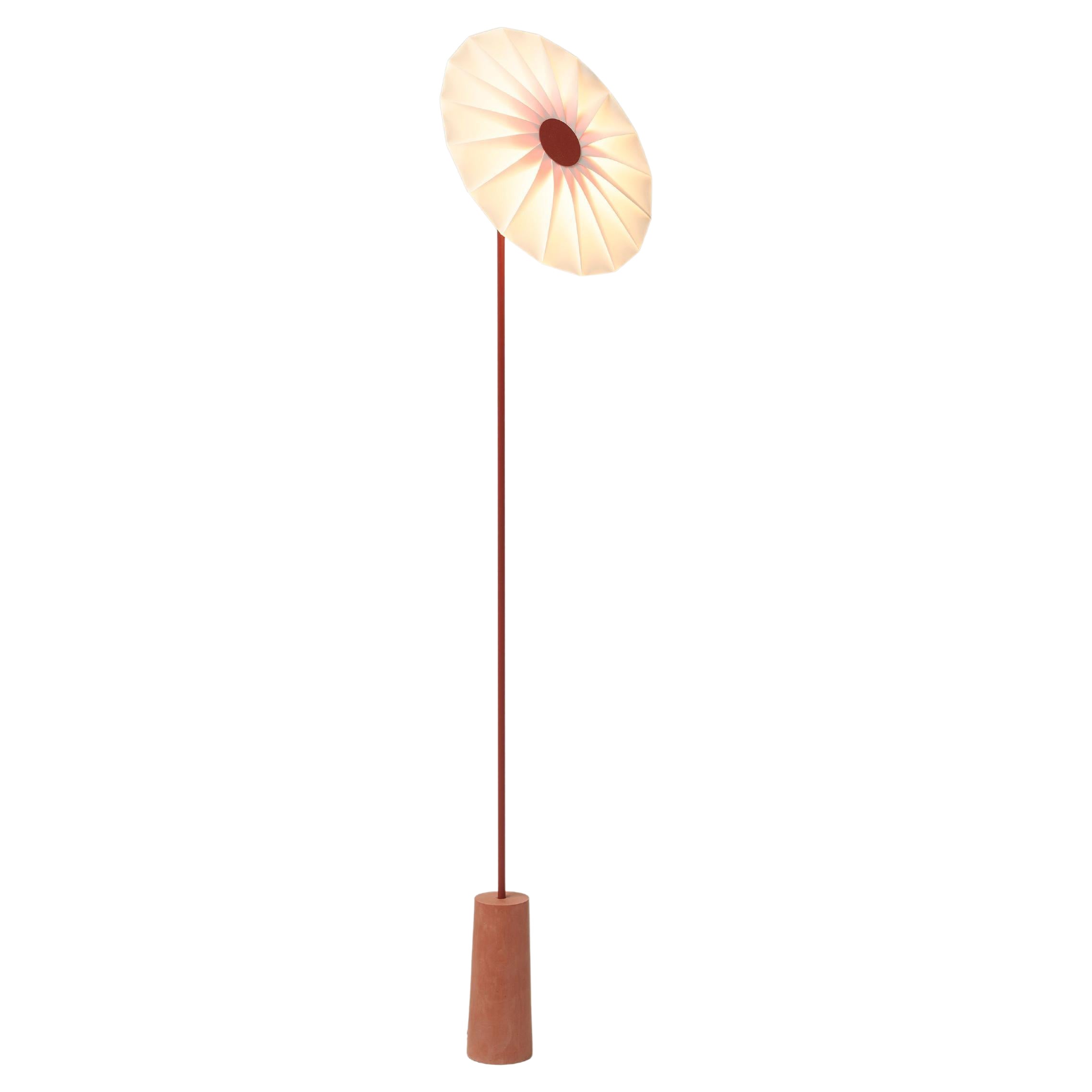 Bloom floor light - Oxide red For Sale