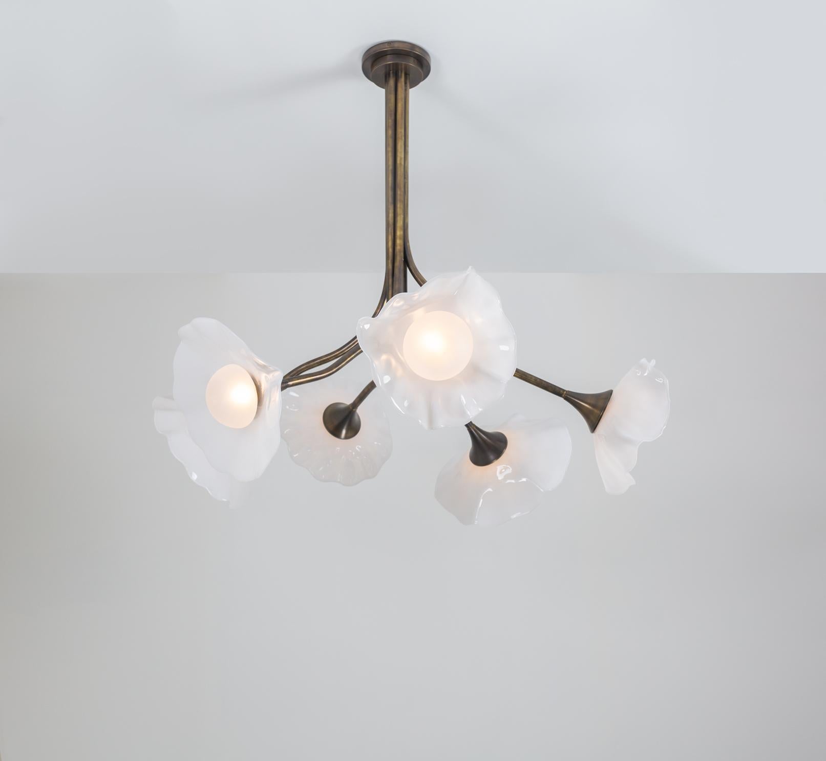 Kalin Asenov designs and fabricates lighting in Savannah, GA. Asenov works with a team of artisans and manufacturers to prototype and build all pieces in his studio.

The clear organic inspiration of Bloom is juxtaposed to the machined brass