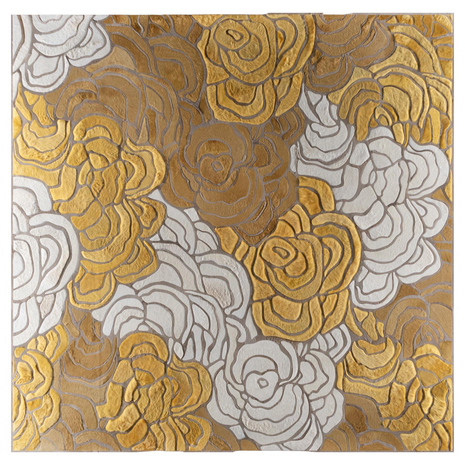 Tapis Bloom de Marc Thee en jaune