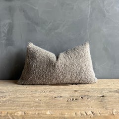 Bloom Home Collection Mohair Wooly Lumbar Pillow 12" x 20"