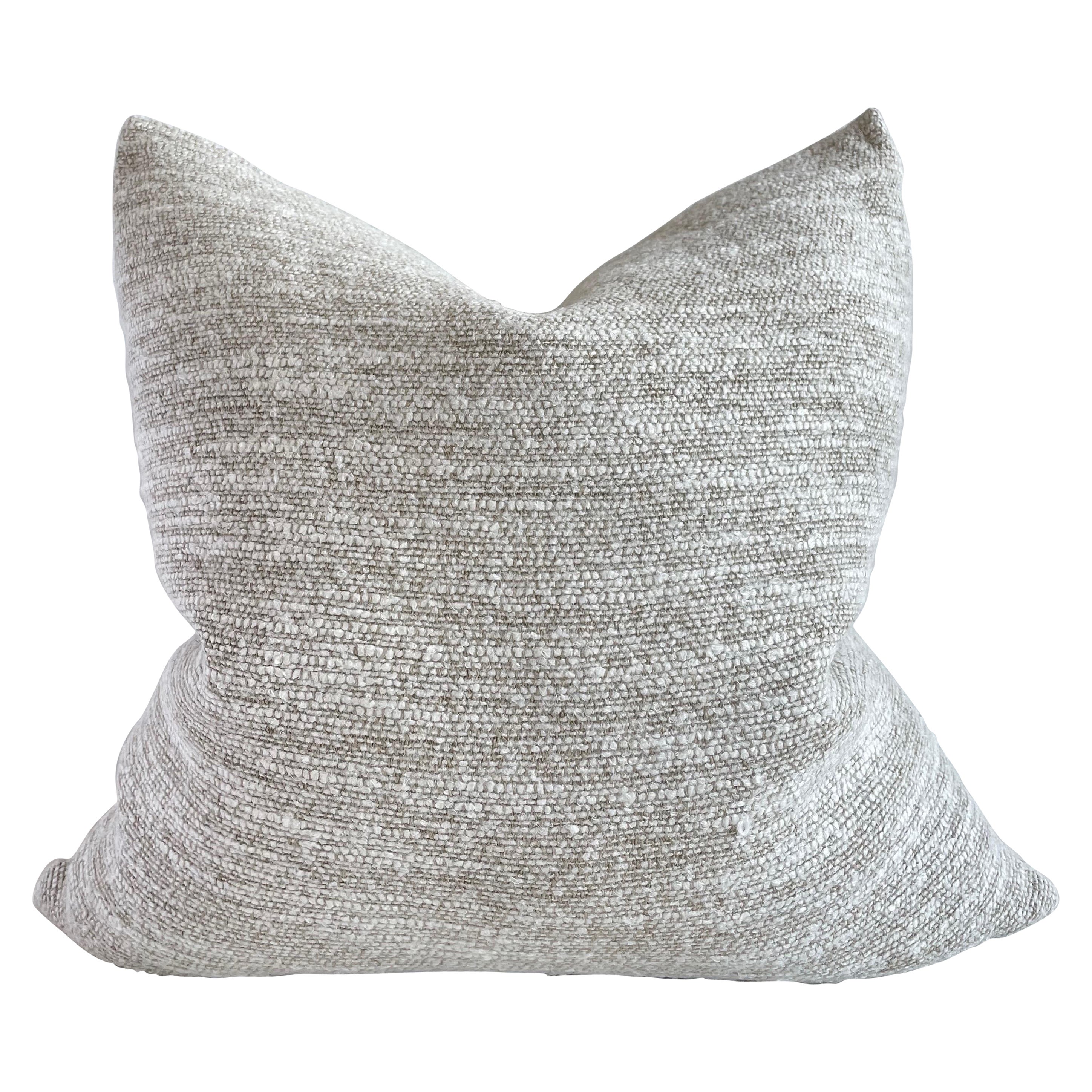 Bloom Home Inc Almohada de Lino y Algodón Belga