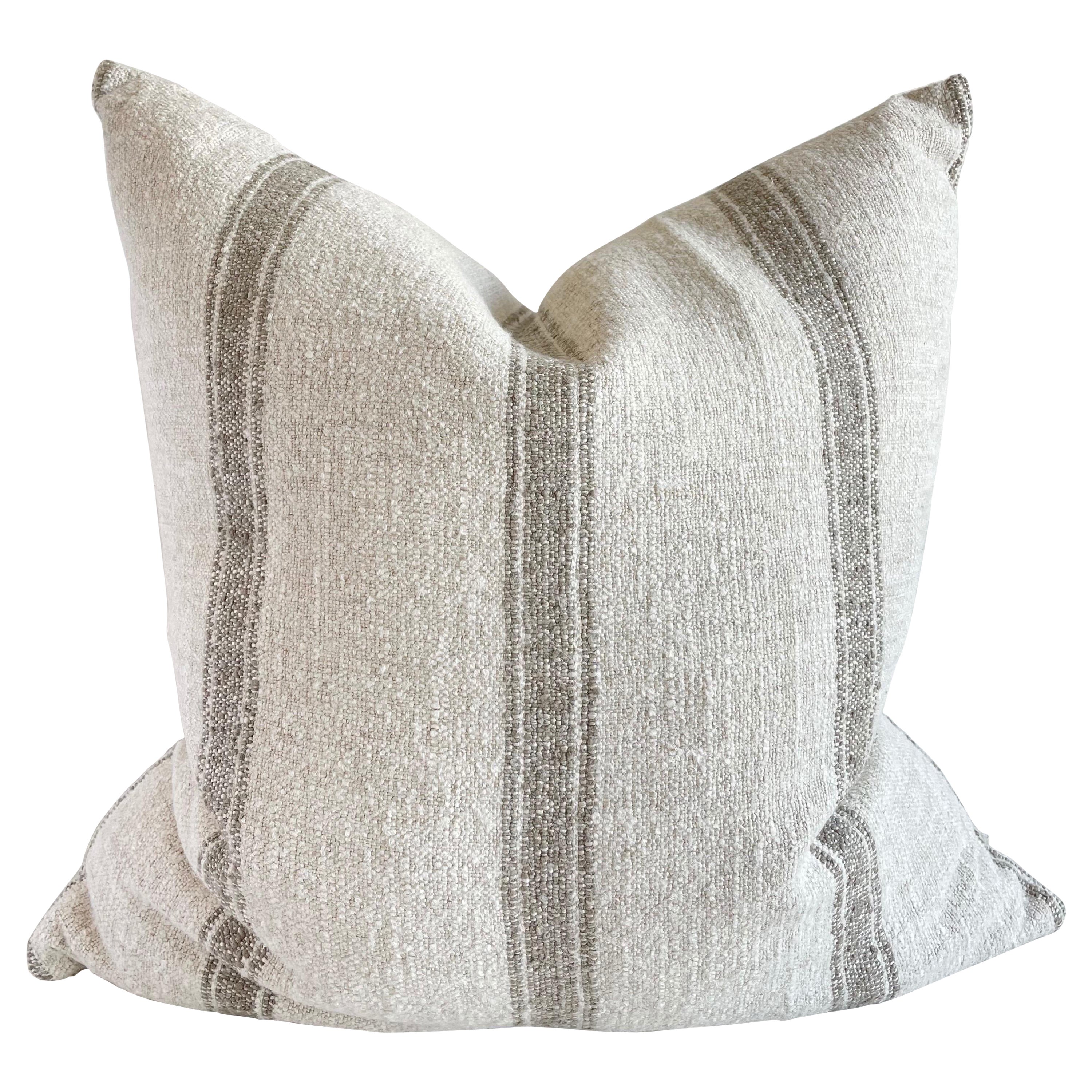 Bloom Home Inc Belgian Linen and Cotton Pillow