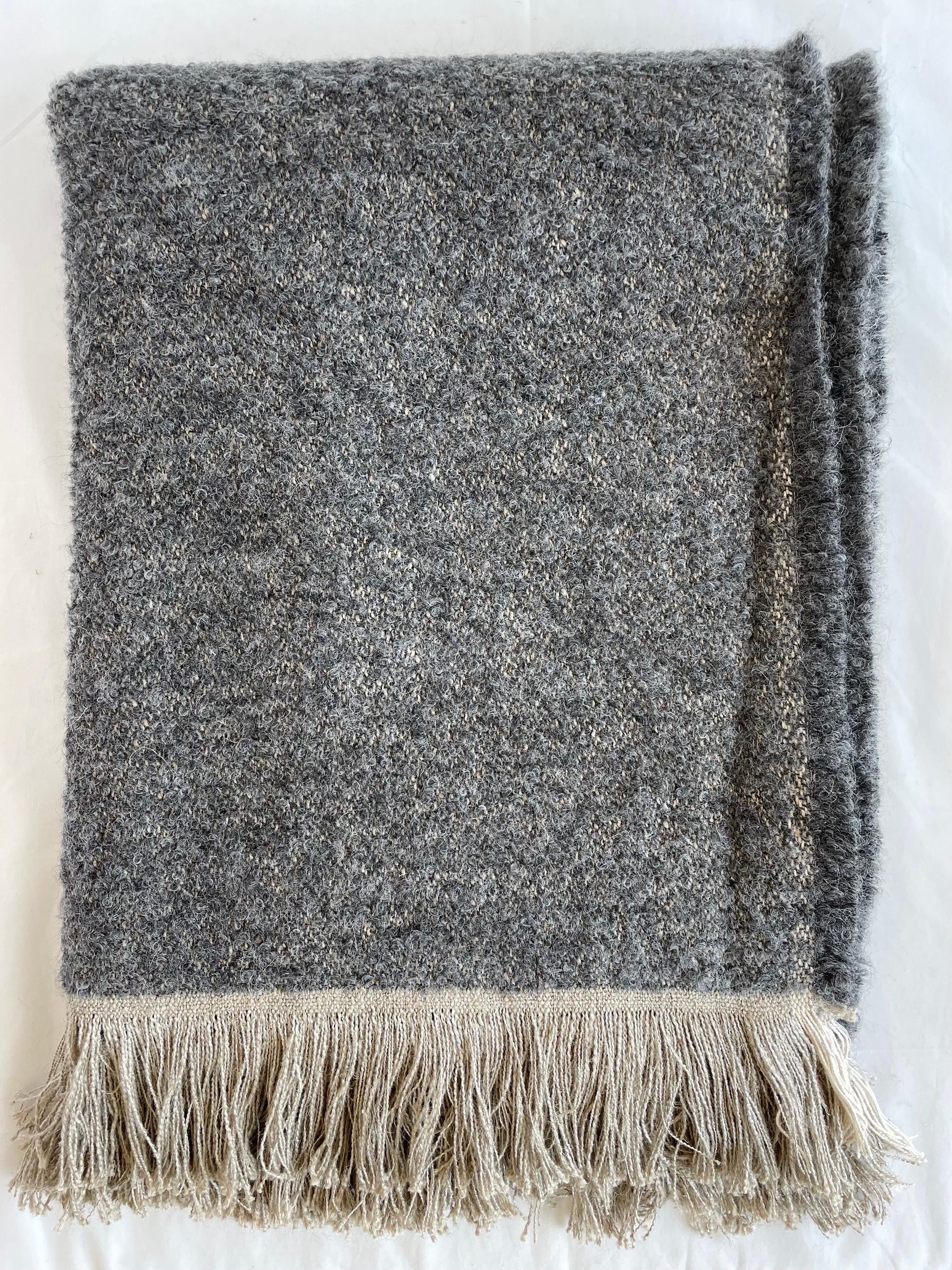Woven in Belgium using traditional weaving techniques, Bloom Home Inc Winnie features a combination of smooth Belgian Linen and woolly Alpaca. This combination of fibers forms an exquisite touch and weight, and a texture that looks as warm as it