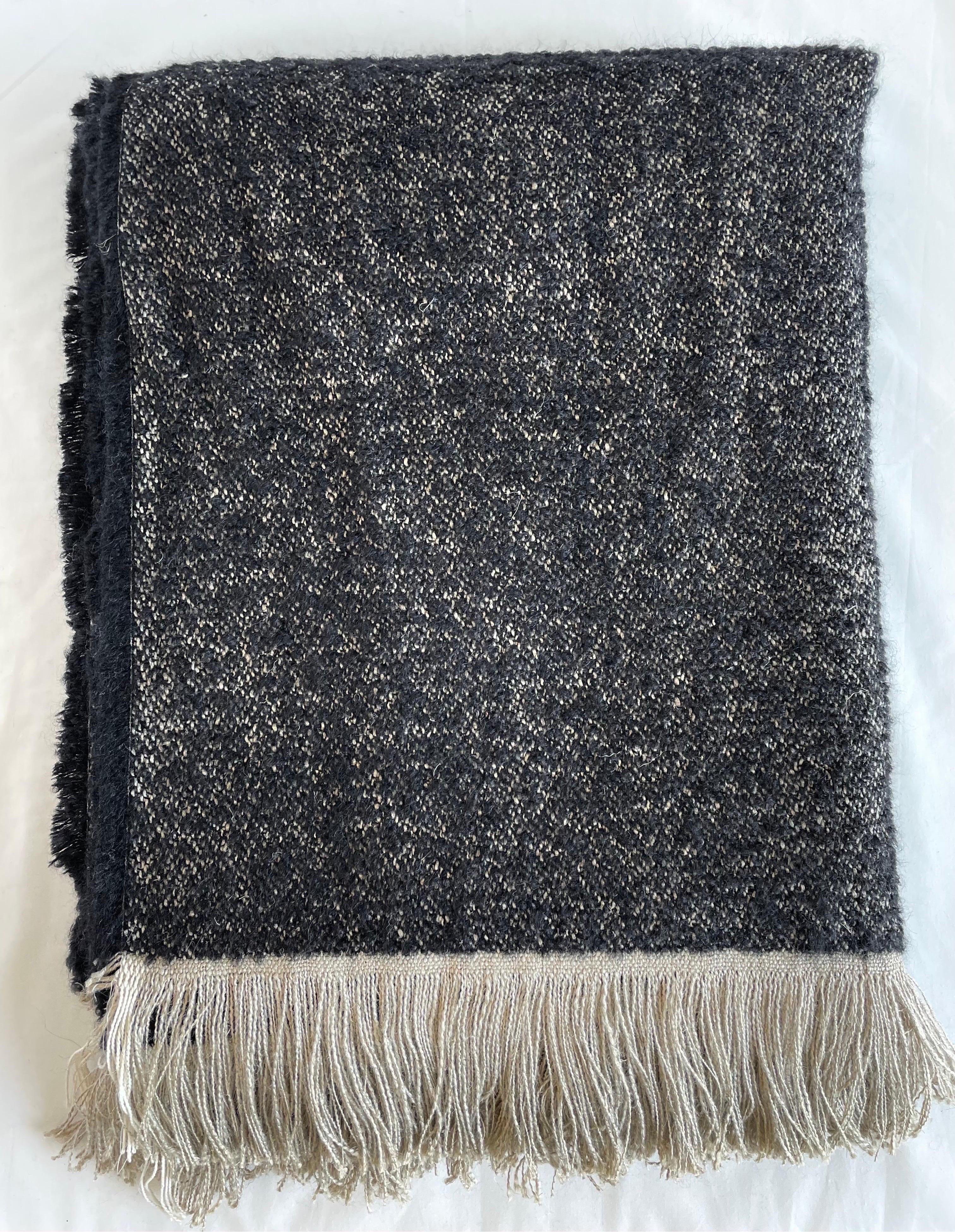 Woven in Belgium using traditional weaving techniques, Bloom Home Inc Winnie features a combination of smooth Belgian Linen and woolly Alpaca. This combination of fibers forms an exquisite touch and weight, and a texture that looks as warm as it