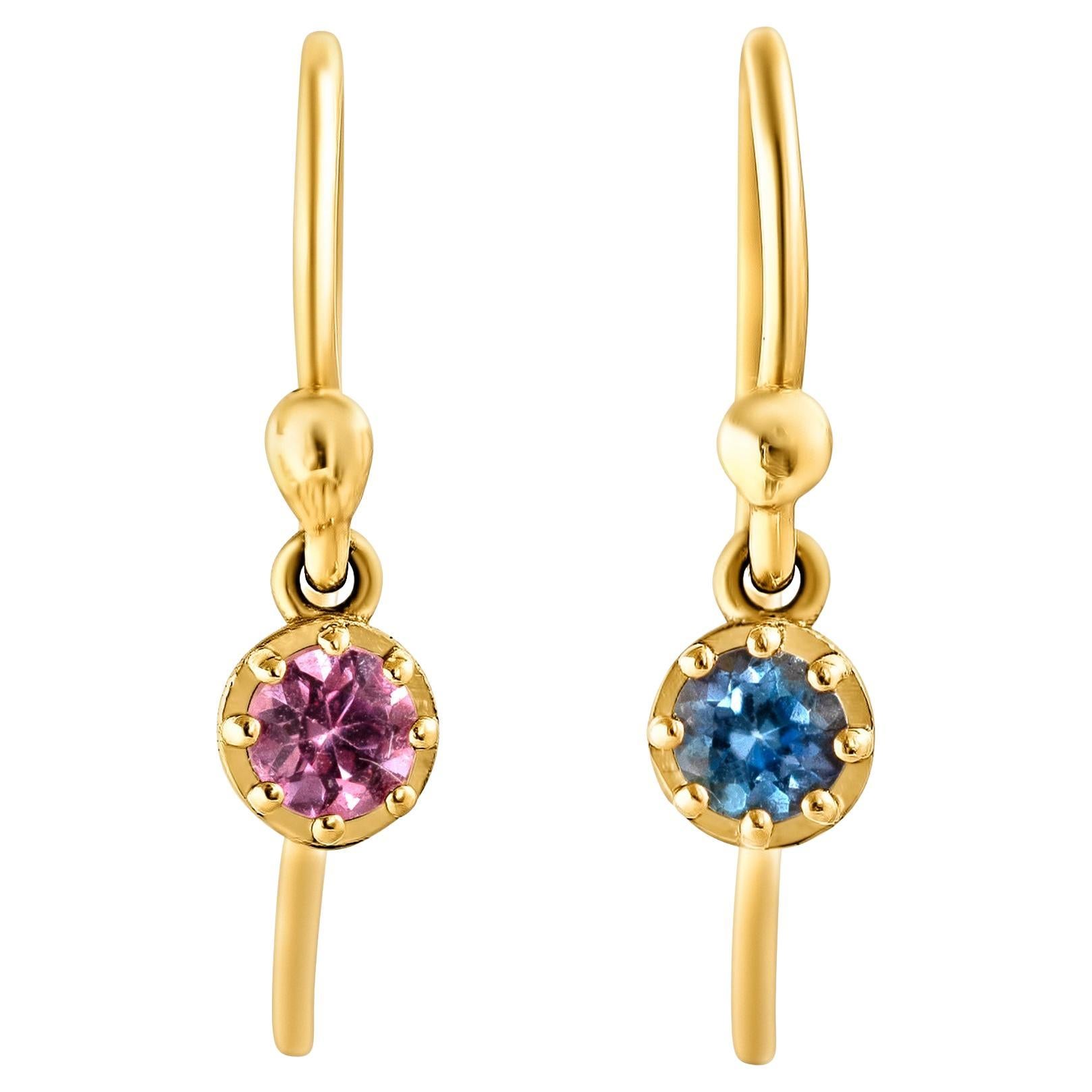 Orecchini Bloom Sapphire Tanzanite Petal in oro 18ct