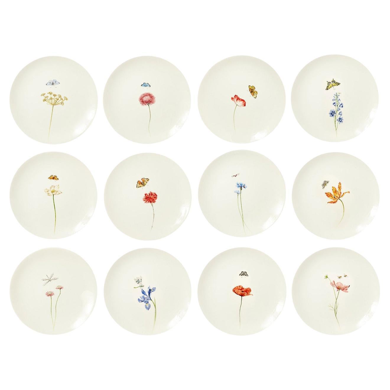 Bloom Set de 12 Platos de Postre
