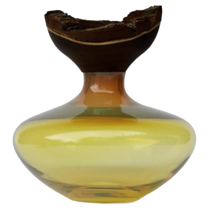 Bloom Stacking Amber Vessel by Pia Wüstenberg For Sale