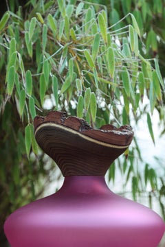 Recipiente apilable Bloom de ámbar satinado by Pia Wüstenberg