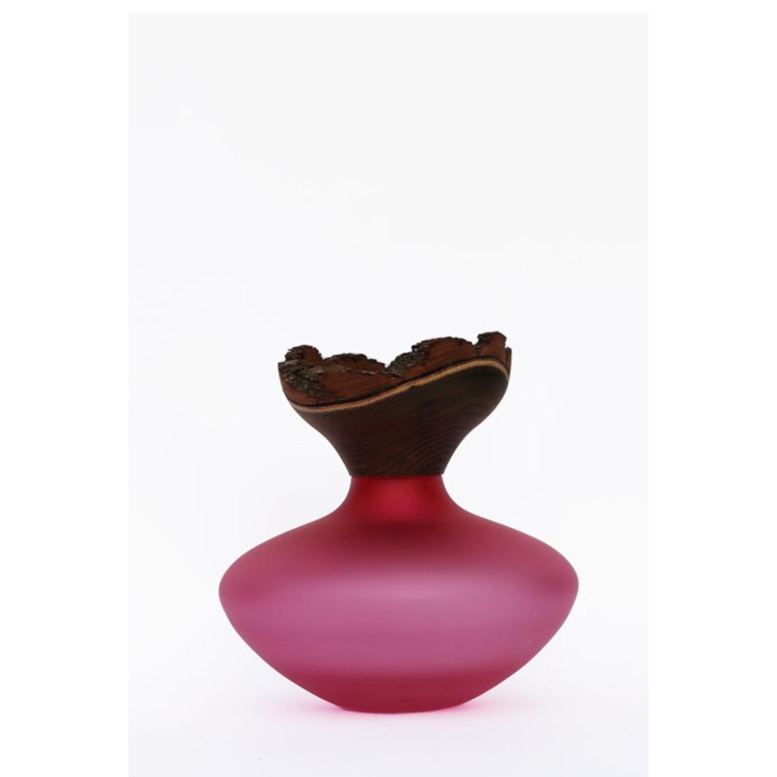 Tedesco Vaso impilabile Bloom Satin Black di Pia Wüstenberg in vendita