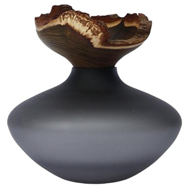 Bloom Stacking Satin Smoke Vessel by Pia Wüstenberg For Sale