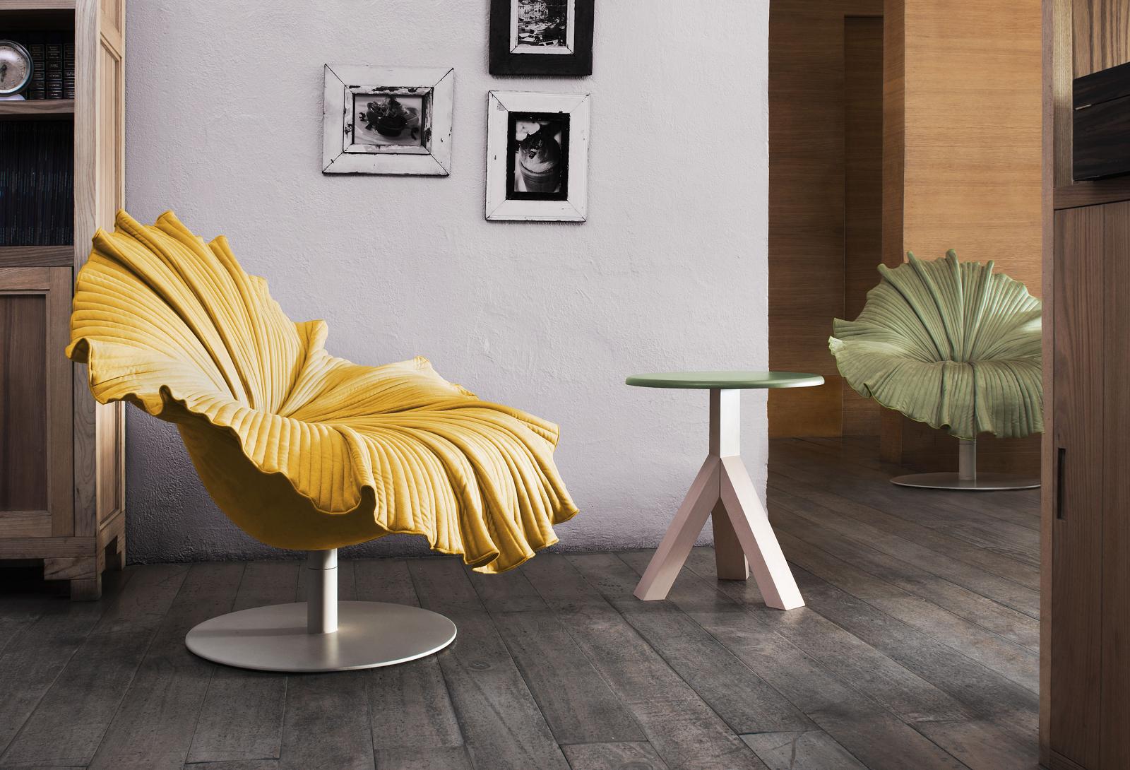 Modern Bloom Swivel Lounge Chair by Kenneth Cobonpue