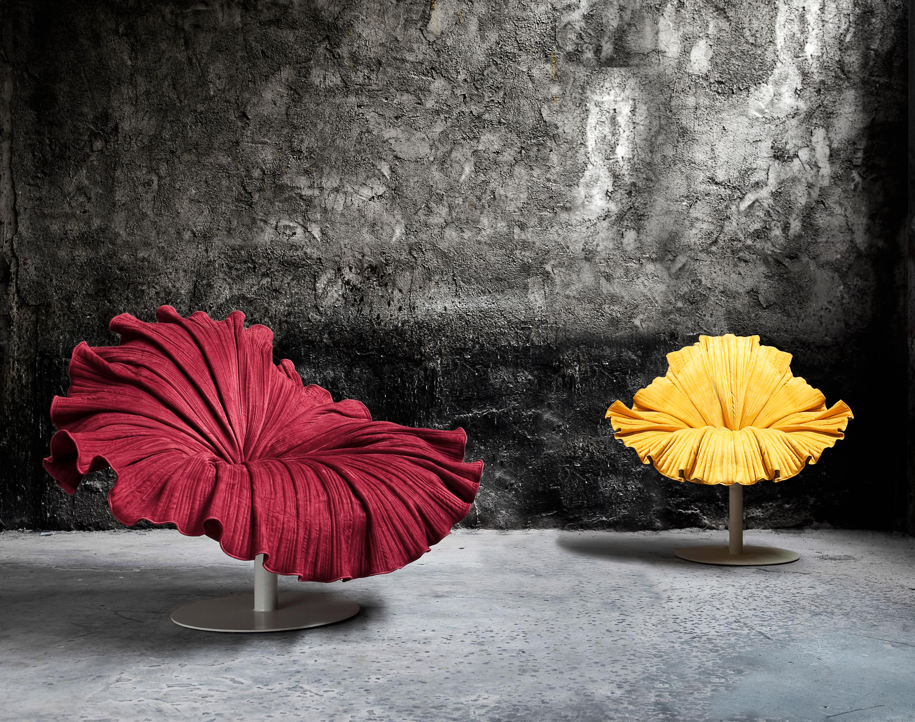 Philippine Bloom Swivel Lounge Chair by Kenneth Cobonpue