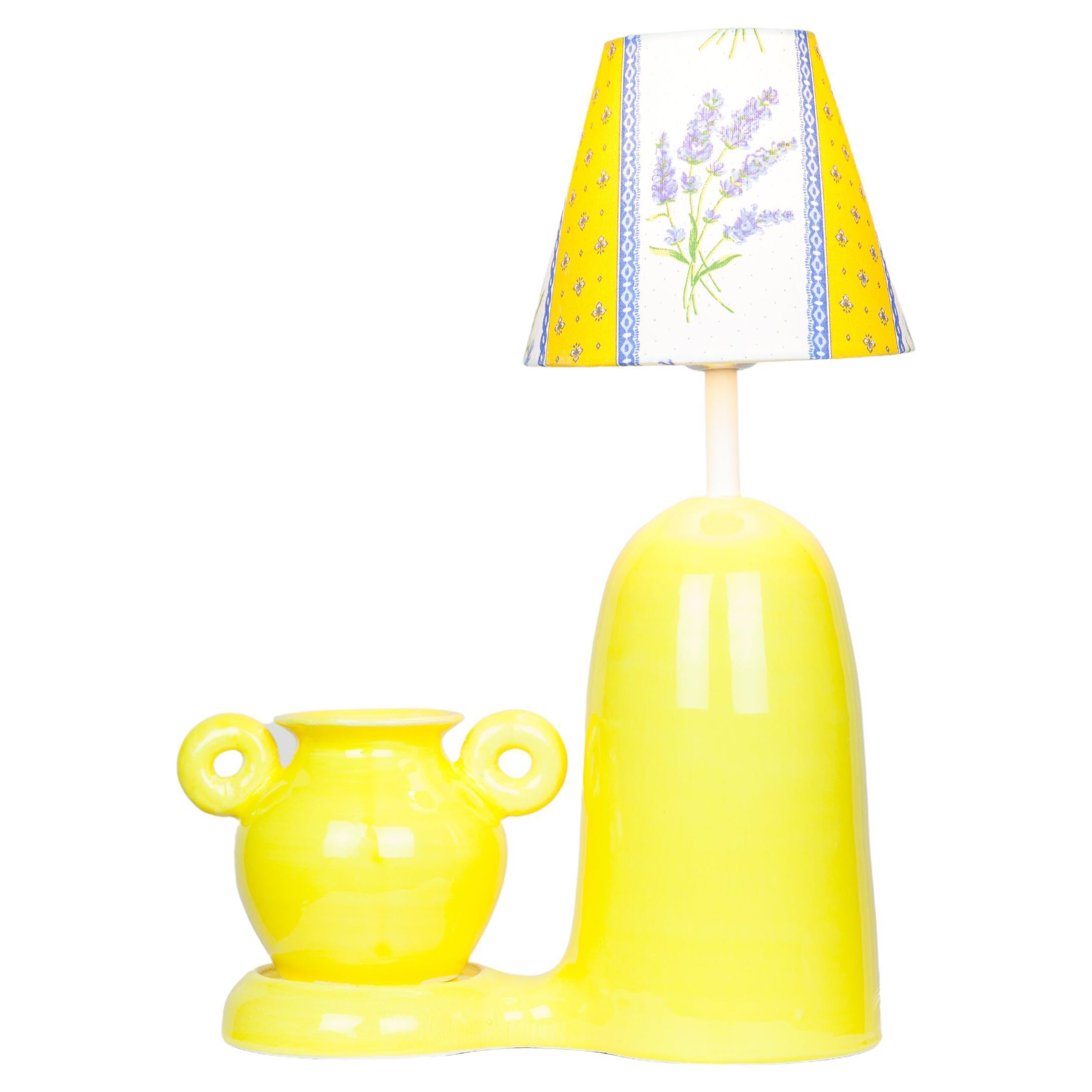 Incredible Hungarian Modernist Vase/Lamp by Istvan Gador For Sale at