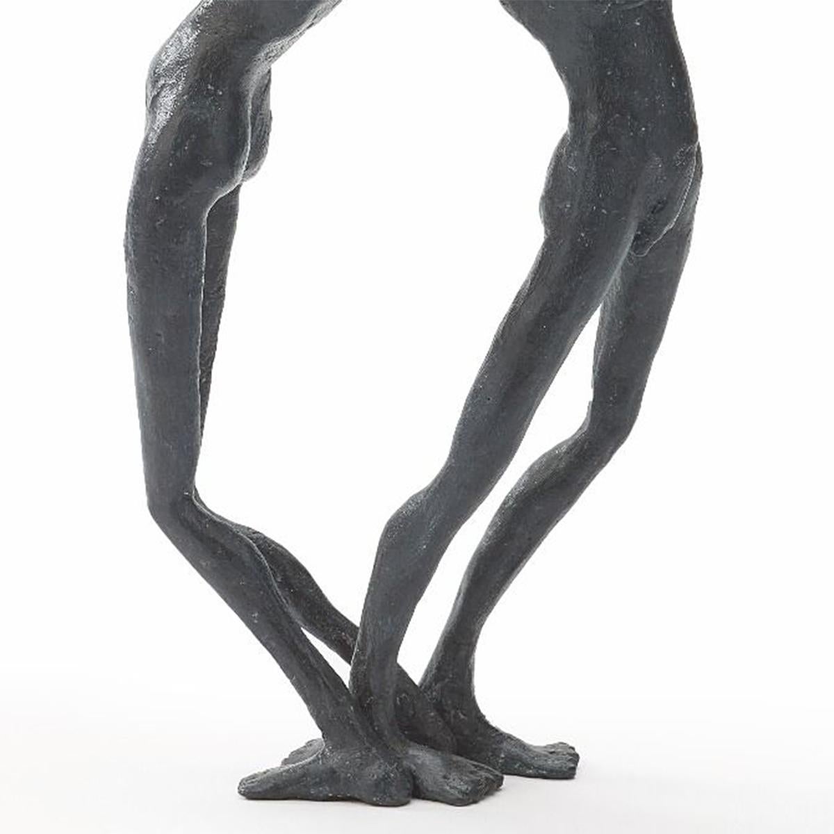 Belge Sculpture en bronze en fleurs en vente