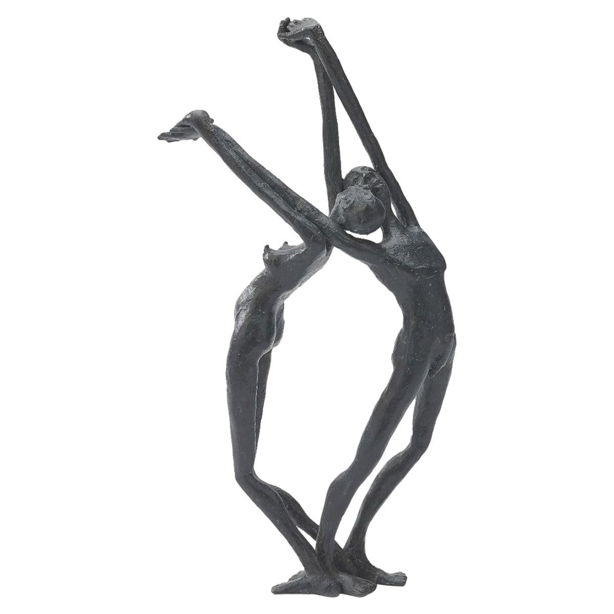 Sculpture en bronze en fleurs en vente