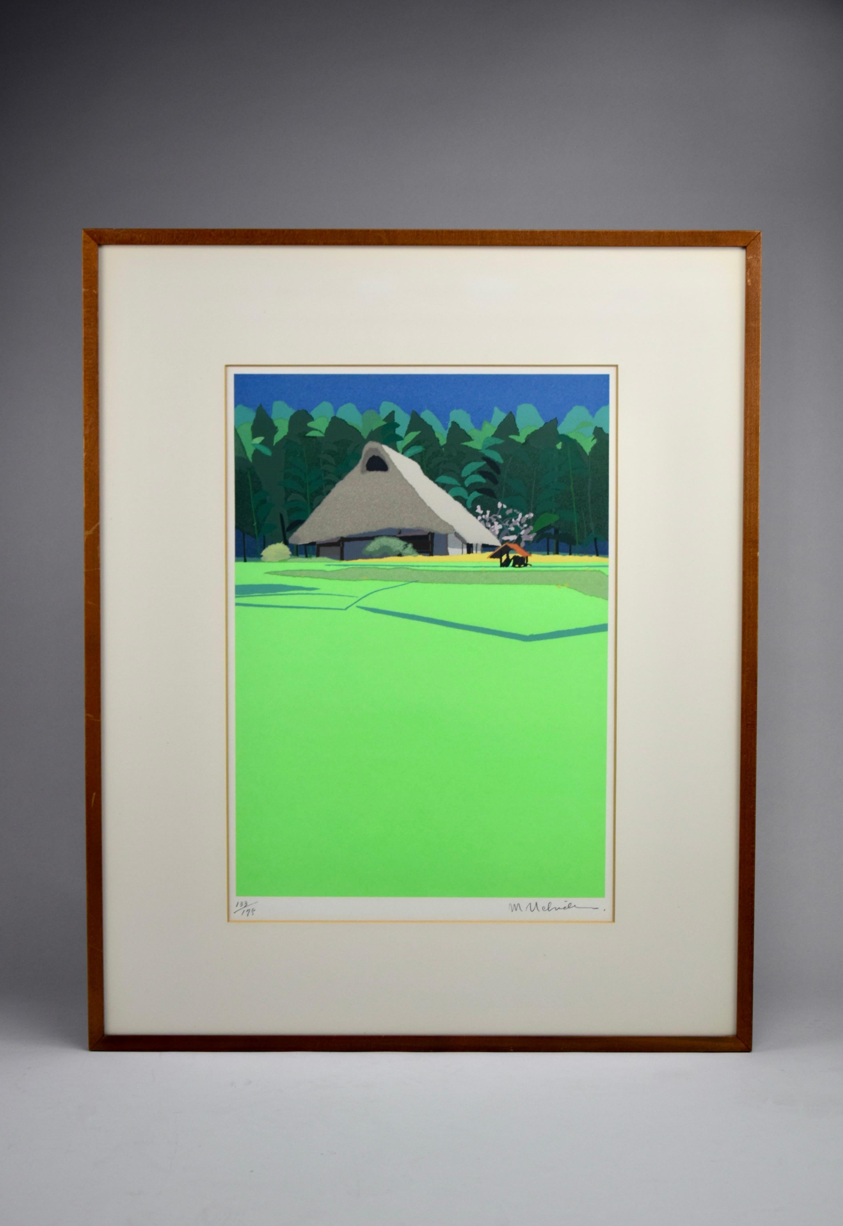 Papier Fields en fleurs de Masayasu Uchida en vente