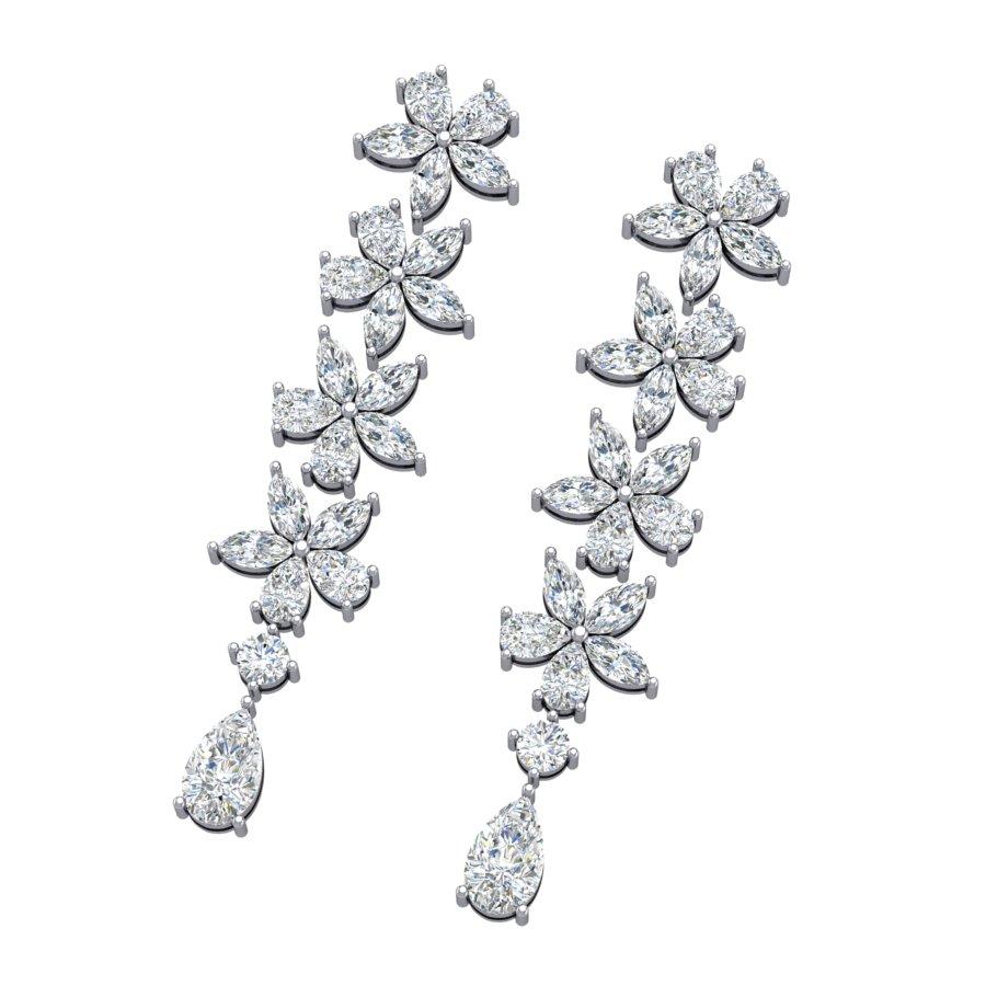 Earring Information
Diamond Type : Natural Diamond
Metal : 18k Gold
Metal Color : White Gold
Diamond Carat Weight : 6.74 ttcw
Diamond colour-clarity : F/G color VS clarity
 

Note: Production time for this product is 4 weeks.

Introducing the