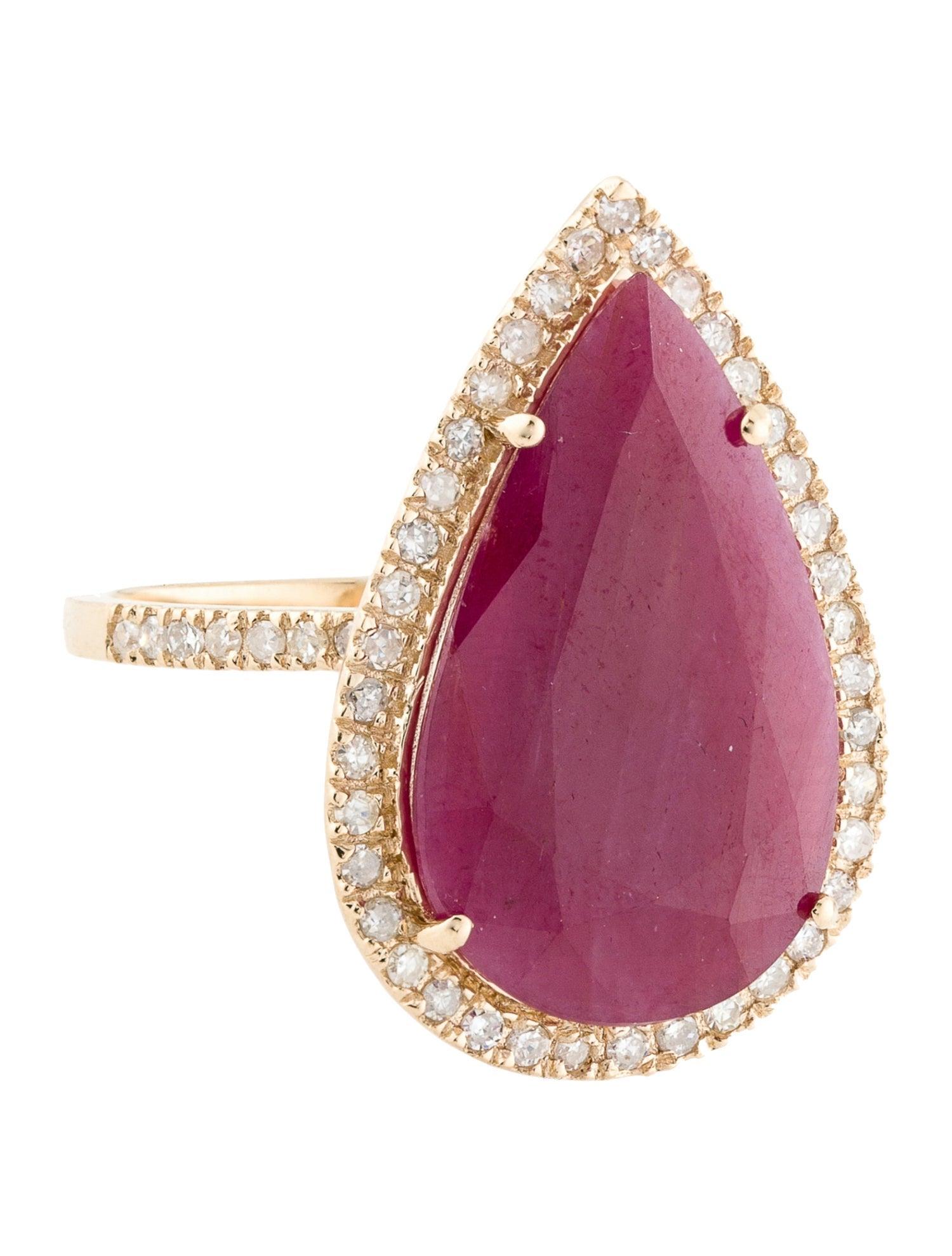 Indulge in the captivating allure of nature's passionate blooms with our Blooms of Passion Ruby and Diamond Ring by Jeweltique. Immerse yourself in the enchanting beauty of this meticulously crafted piece, where the fiery red hues of rubies blend