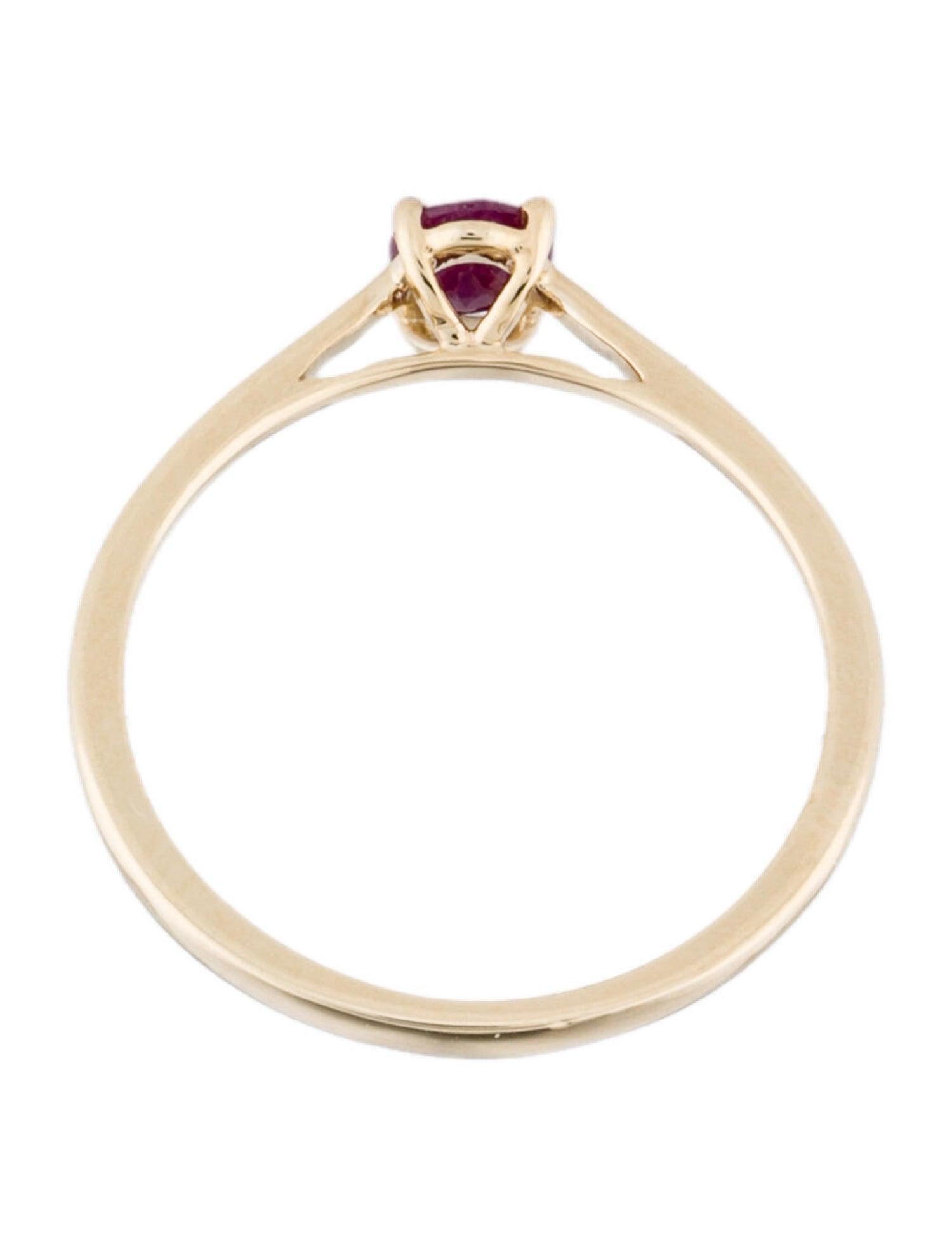 Opulent 14K Ruby Cocktail Ring, Size 7 - Statement Jewelry, Timeless Elegance In New Condition For Sale In Holtsville, NY
