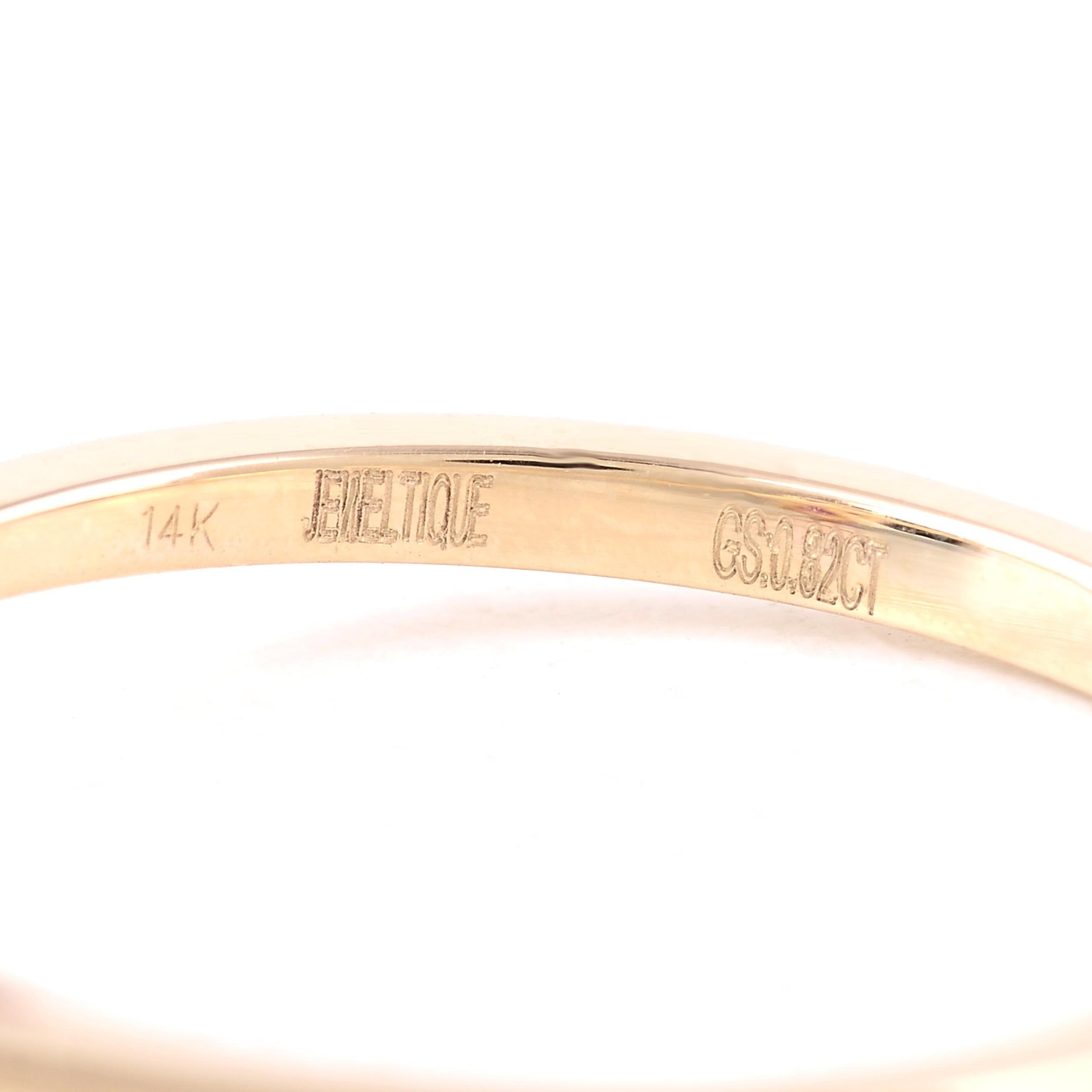 Elegante Anillo de Cóctel de Rubí de 14K, Talla 6.75 - Lujosa Pieza de Joyería de Declaración en venta 4