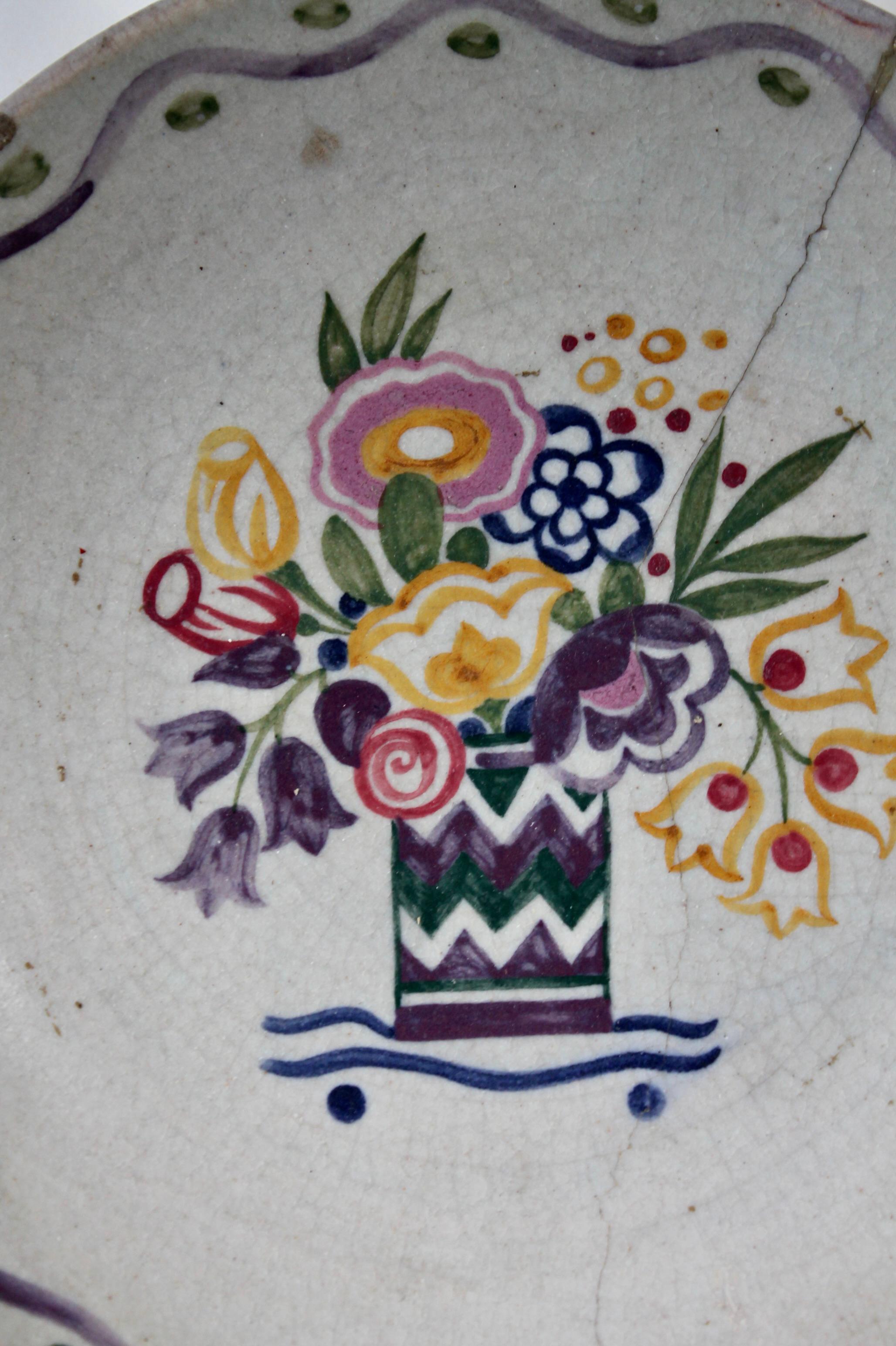 Arts and Crafts Bloomsbury Taste Art Deco Poole Studio Pottery signed Carter Stabler Adams For Sale
