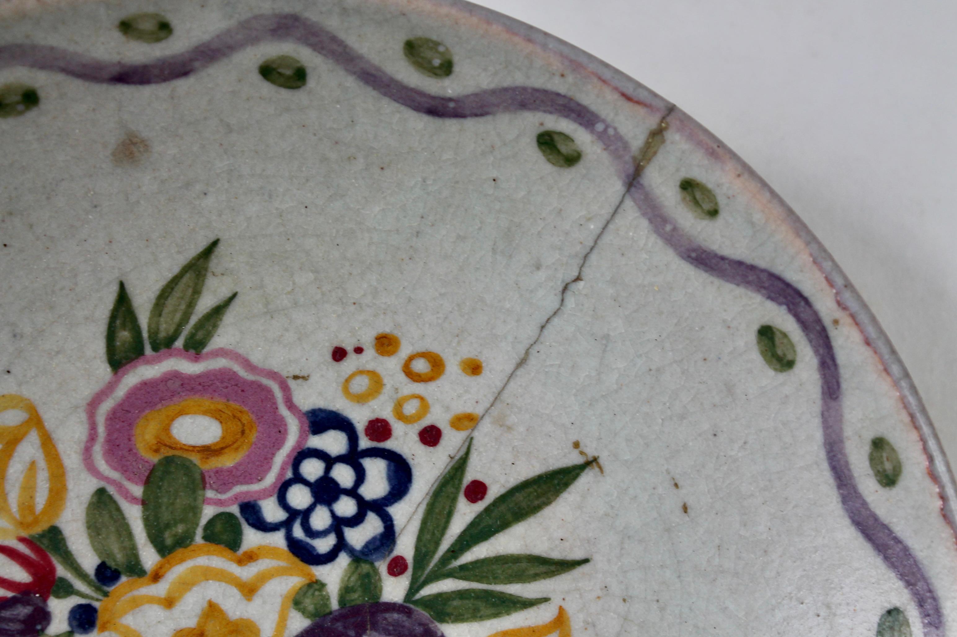 Hand-Painted Bloomsbury Taste Art Deco Poole Studio Pottery signed Carter Stabler Adams For Sale