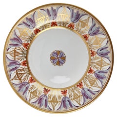 Antique Bloor Derby Dessert Plate, Neoclassical Pattern, 1815-1820 '1'