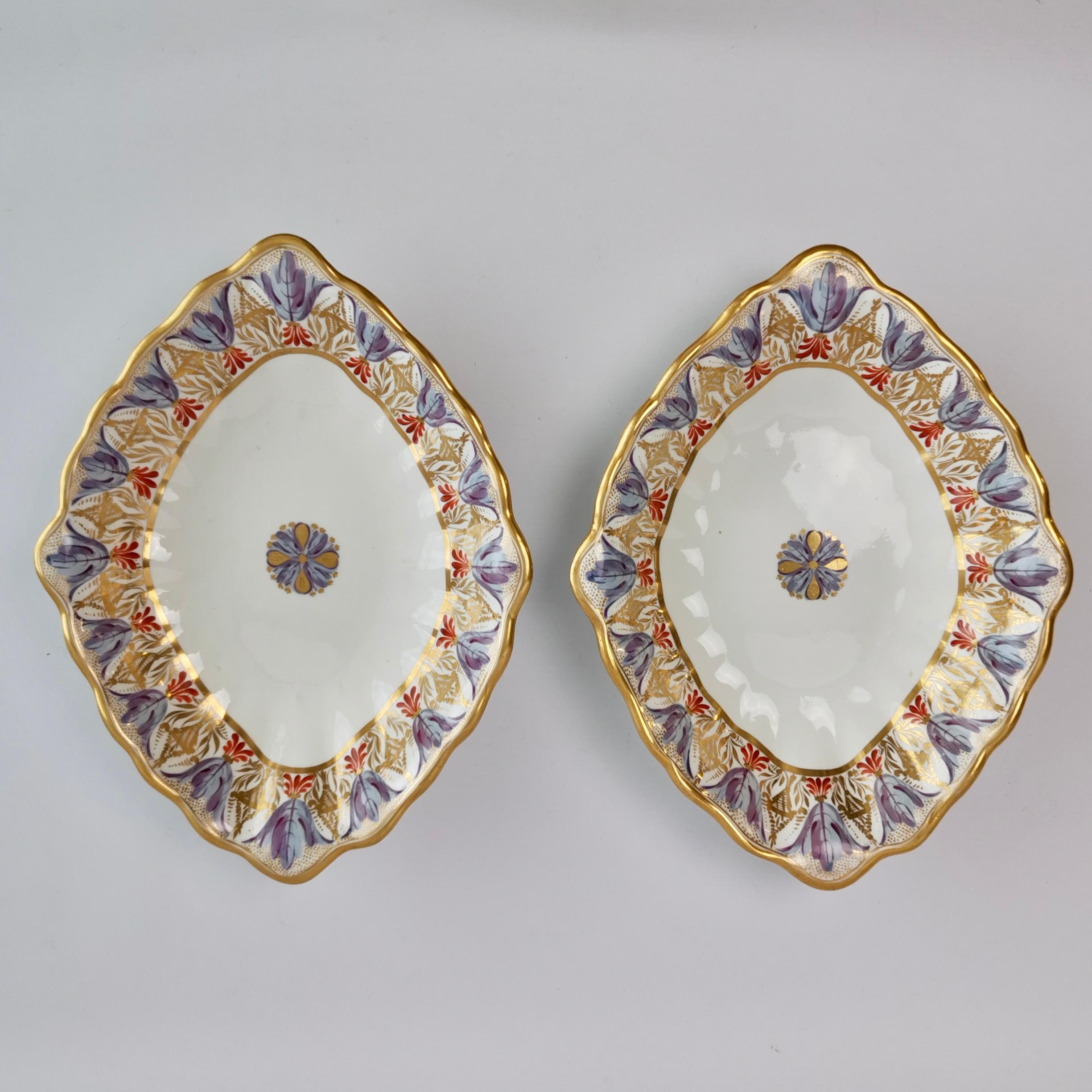 Bloor Derby Dessert Service, Neoclassical Pattern, Regency 1815-1820 5