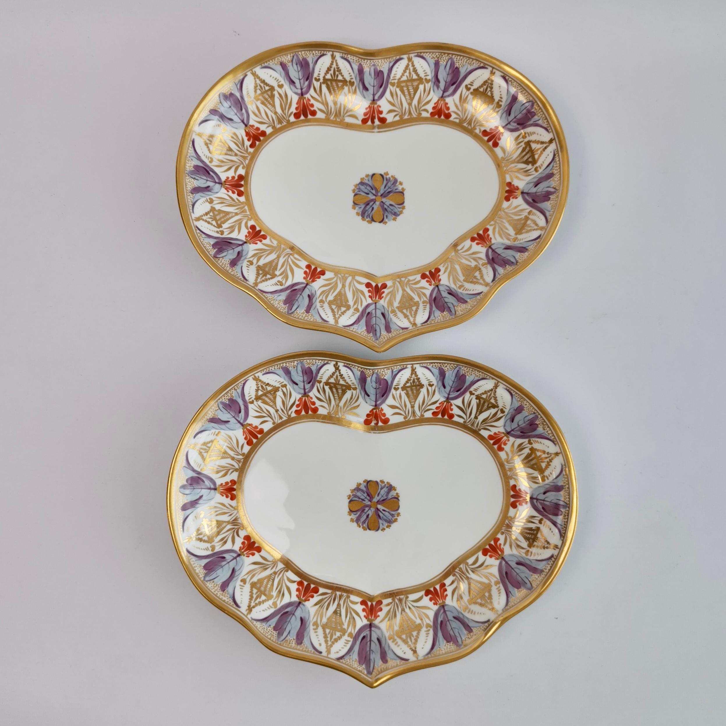 Bloor Derby Dessert Service, Neoclassical Pattern, Regency 1815-1820 6