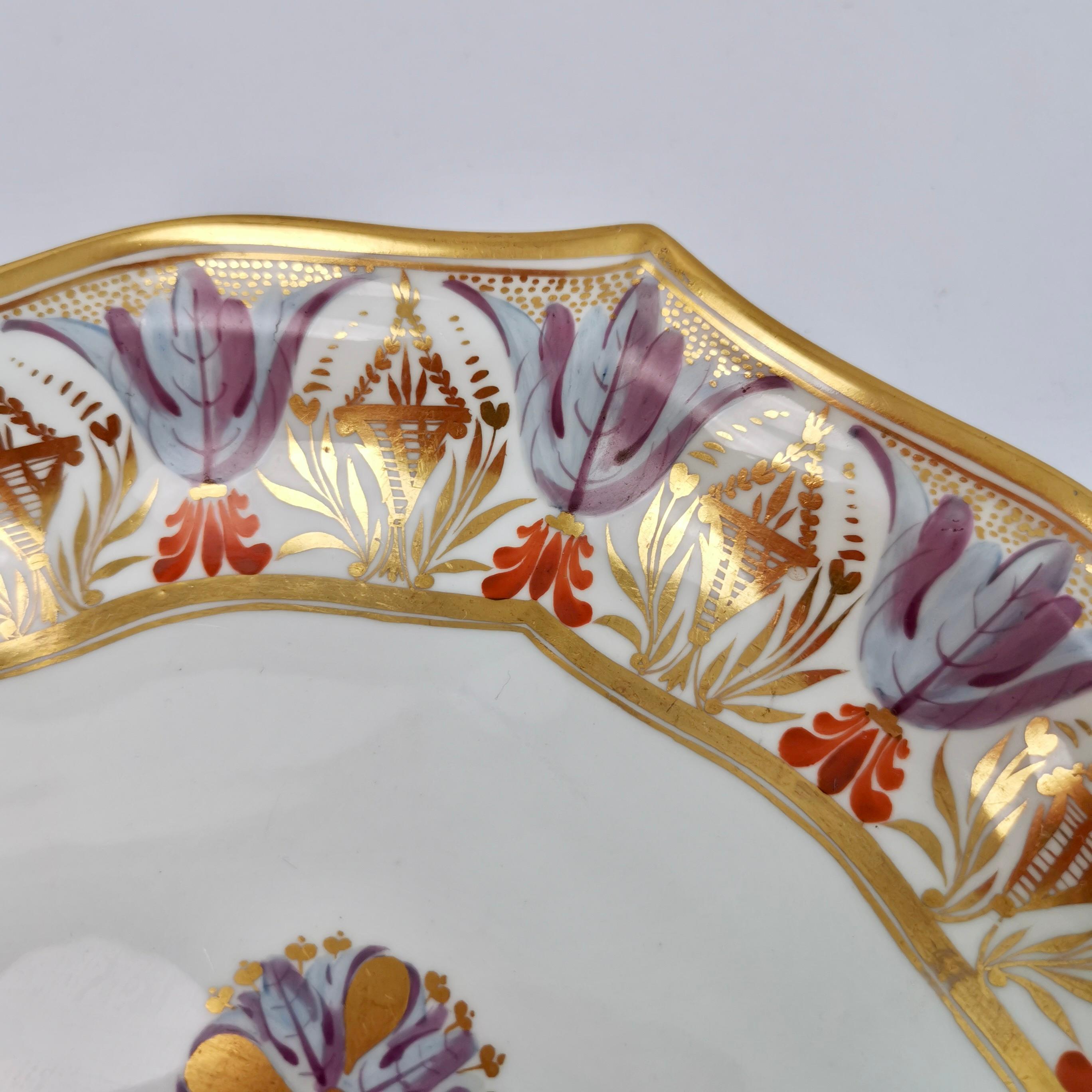Porcelain Bloor Derby Dessert Service, Neoclassical Pattern, Regency 1815-1820