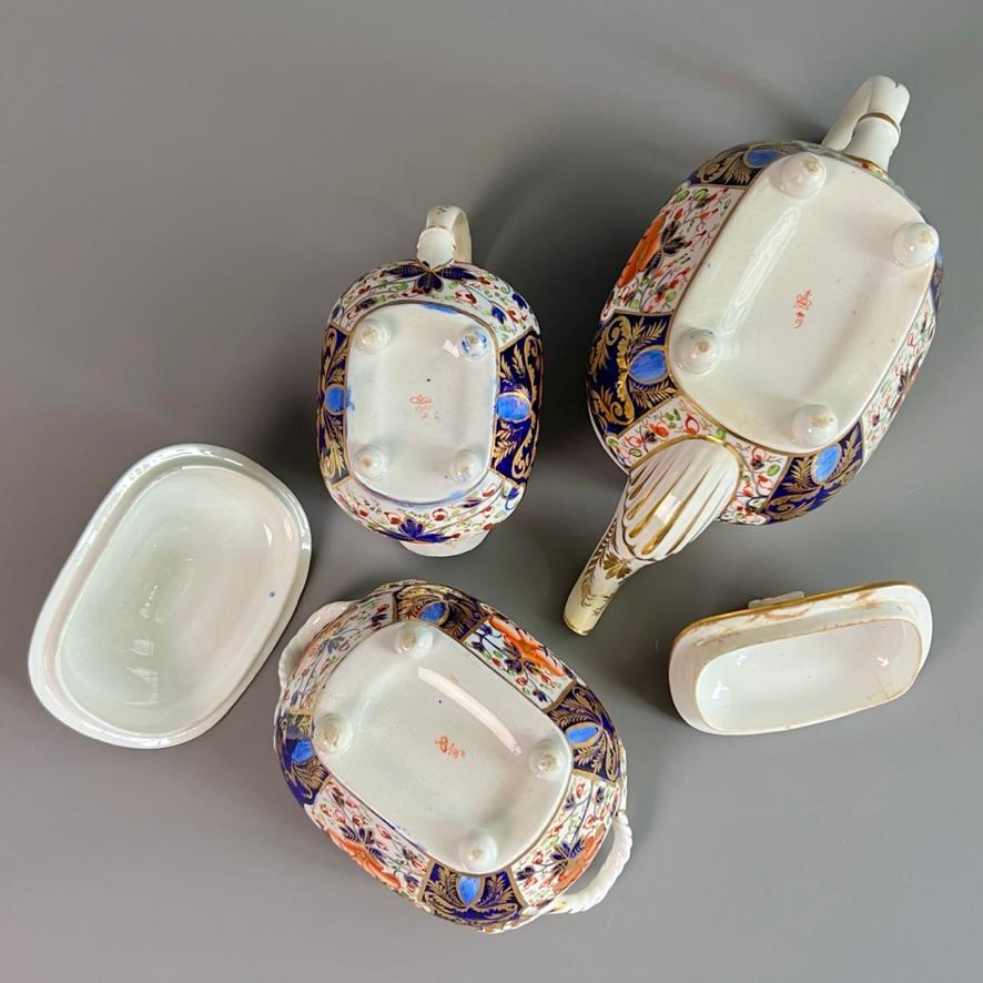 Bloor Derby Tea Service, Witches Pattern Imari, ca 1825 For Sale 9