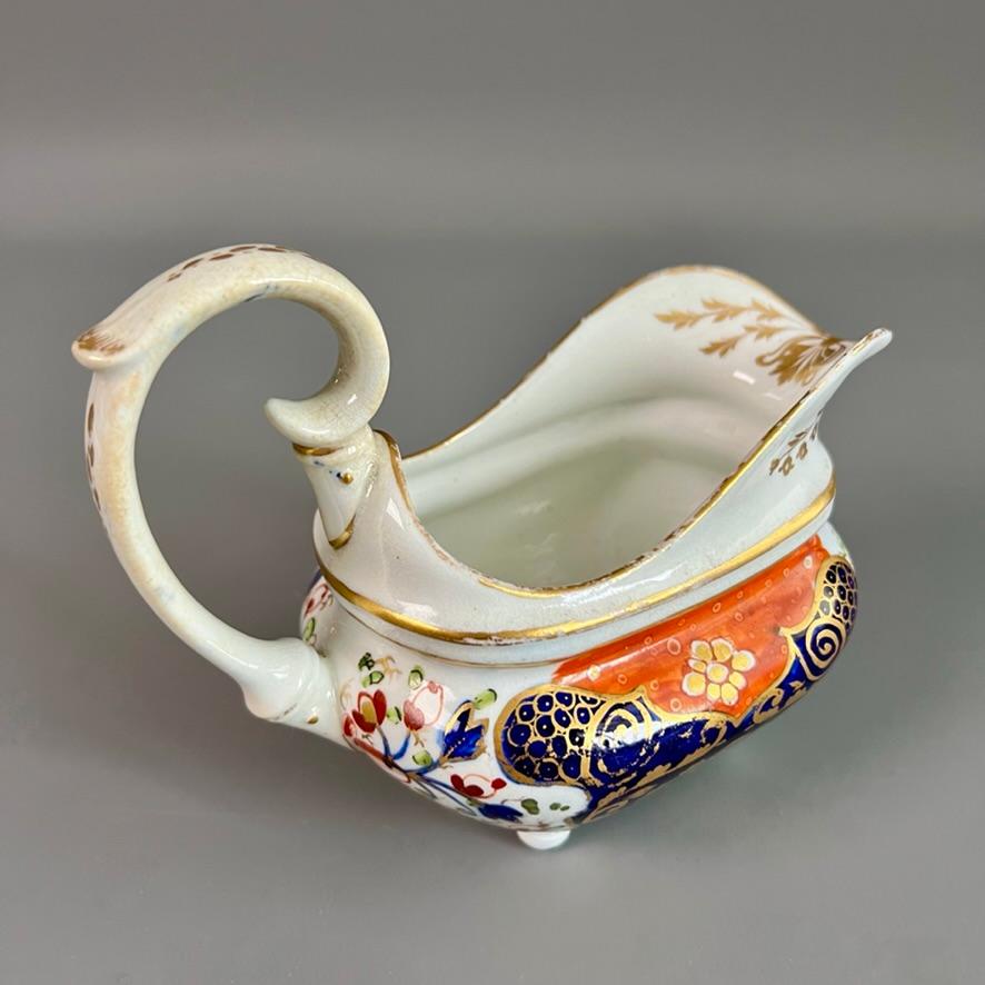 Hand-Painted Bloor Derby Tea Service, Witches Pattern Imari, ca 1825 For Sale