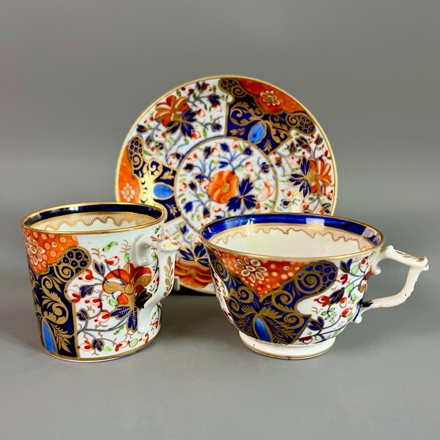 Early 19th Century Bloor Derby Tea Service, Witches Pattern Imari, ca 1825 For Sale