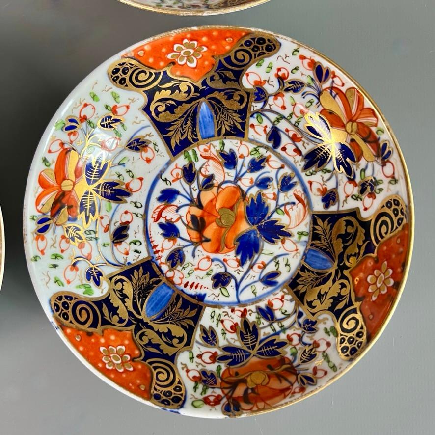 Porcelain Bloor Derby Tea Service, Witches Pattern Imari, ca 1825 For Sale