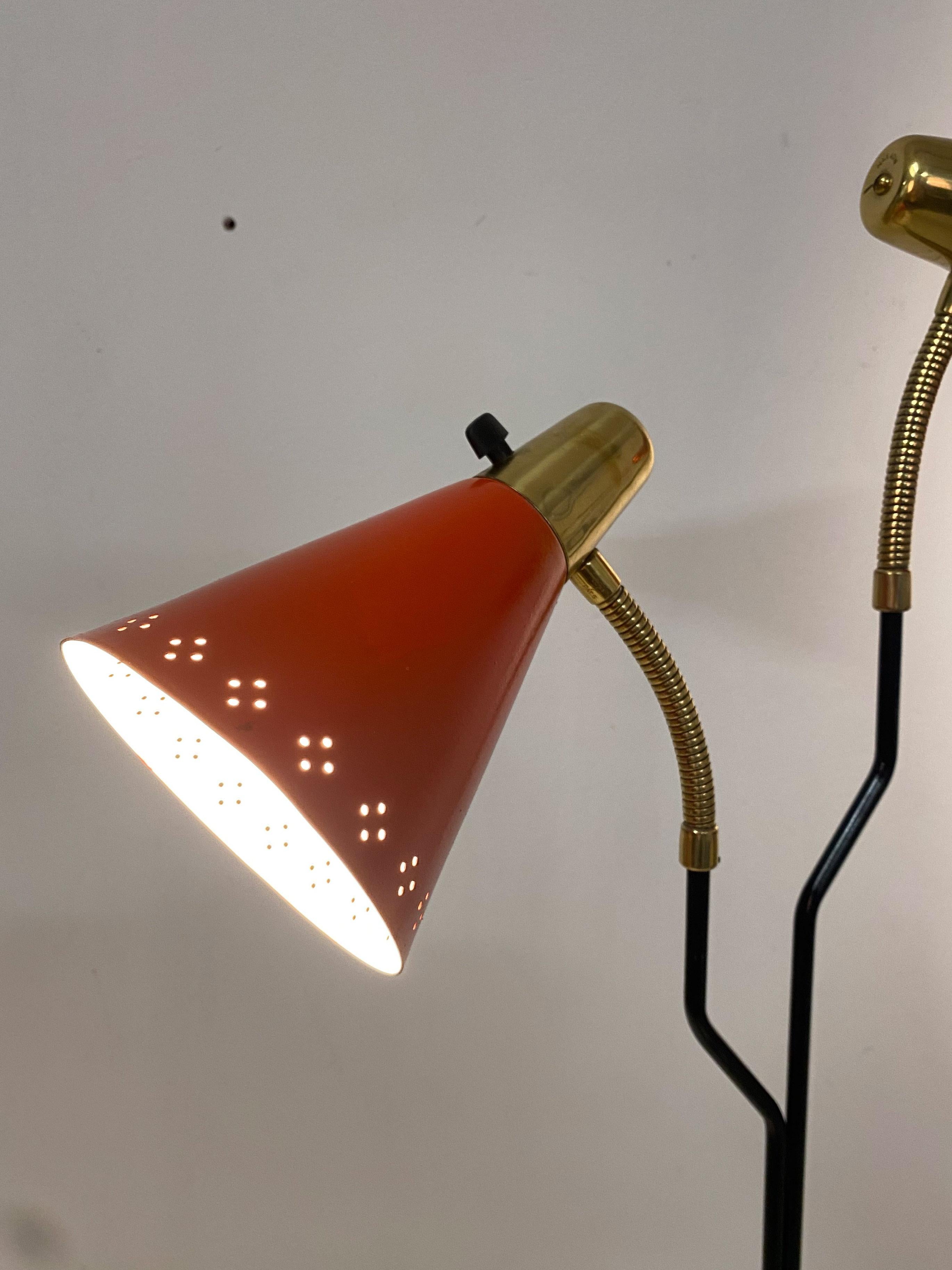 Bloor Lamp Brass/lacquered Metal By Eskilstuna Elektro Fabriks AB For Sale 4