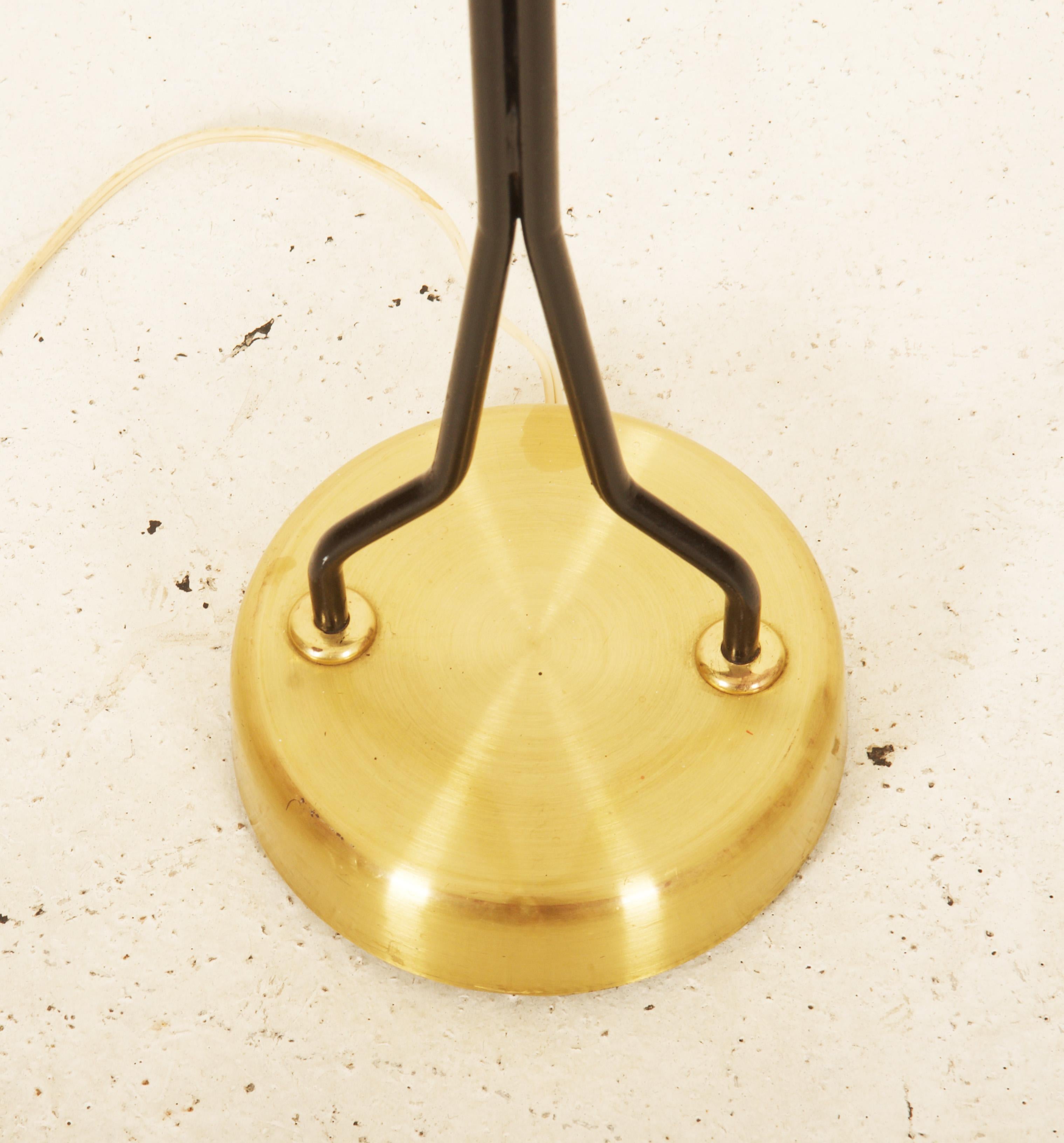 Swedish Bloor Lamp Brass/lacquered Metal By Eskilstuna Elektro Fabriks AB For Sale