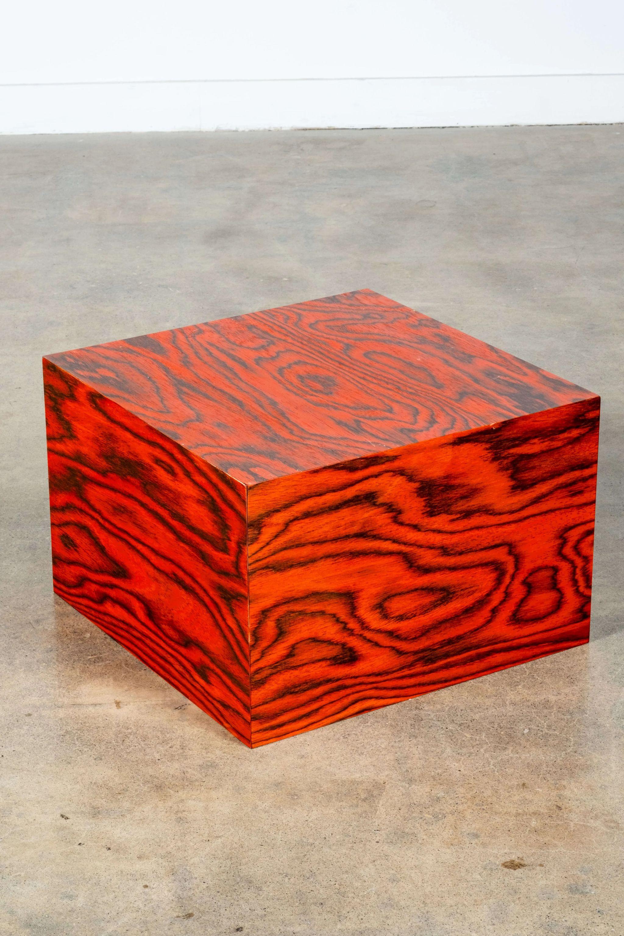 BLOQUE 4, Pedestal with Ettore Sottsass Veneer by Bonne Choice For Sale 4