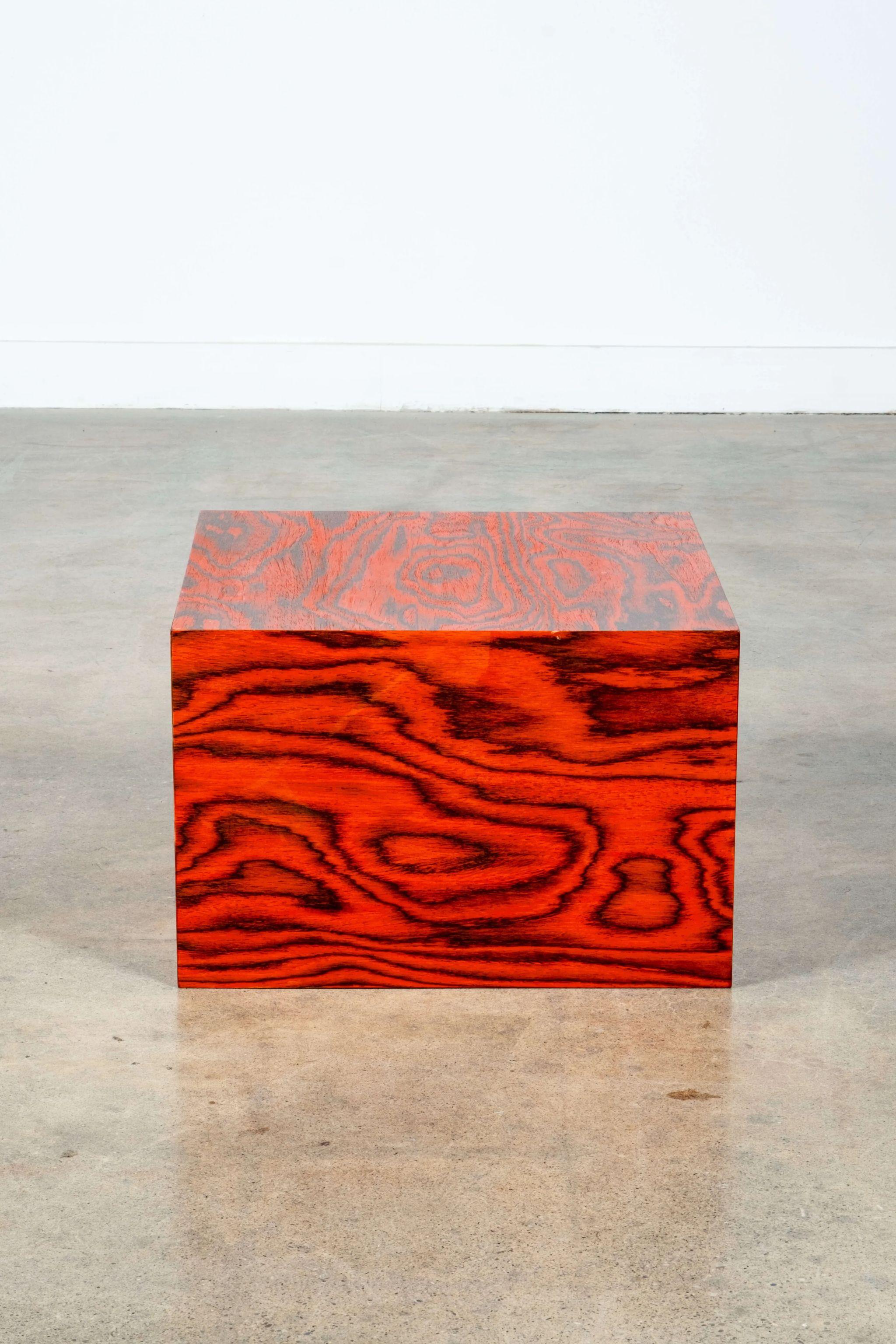 BLOQUE 4, Pedestal with Ettore Sottsass Veneer by Bonne Choice For Sale 1