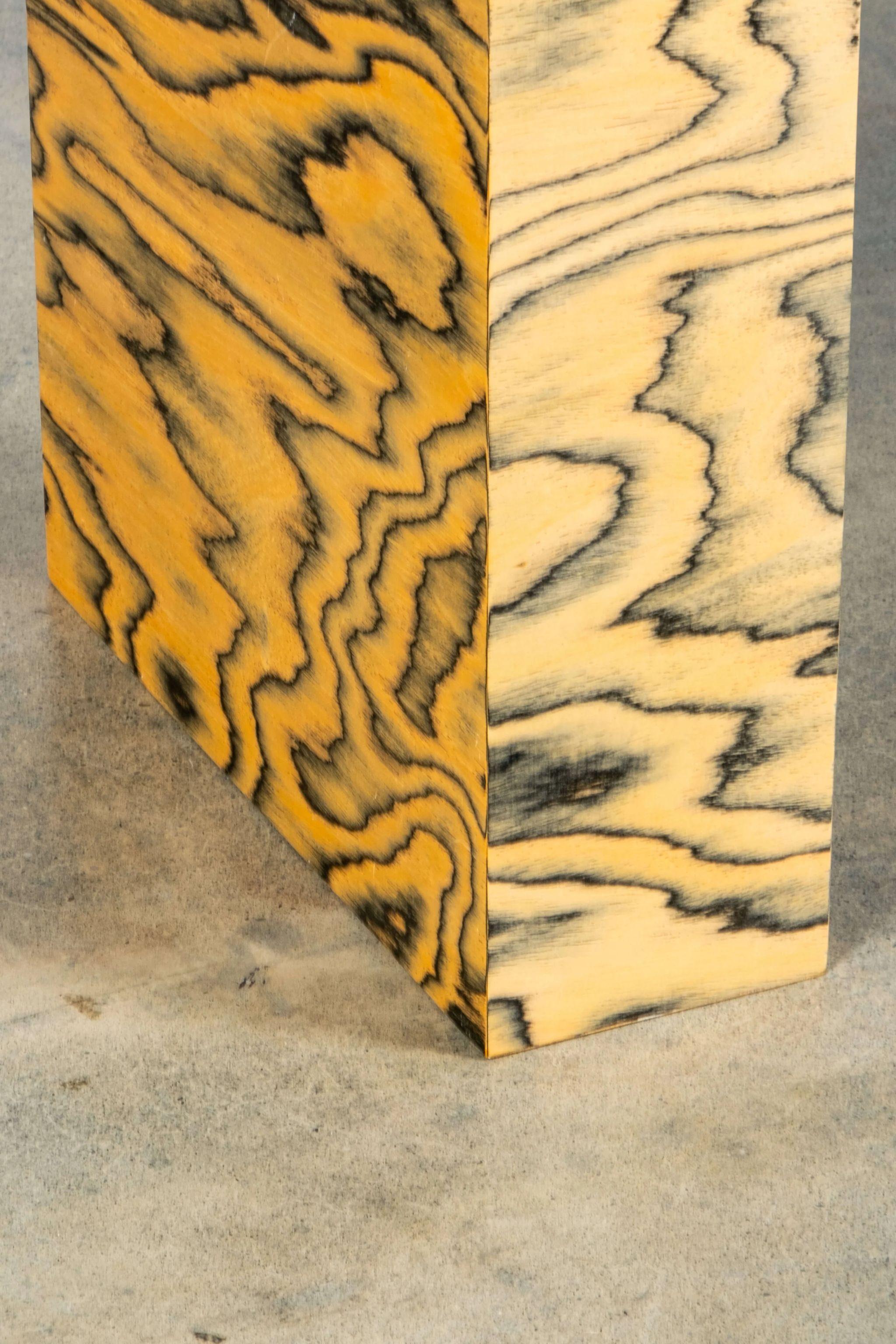 BLOQUE 5, Pedestal with Ettore Sottsass Veneer by Bonne Choice For Sale 3