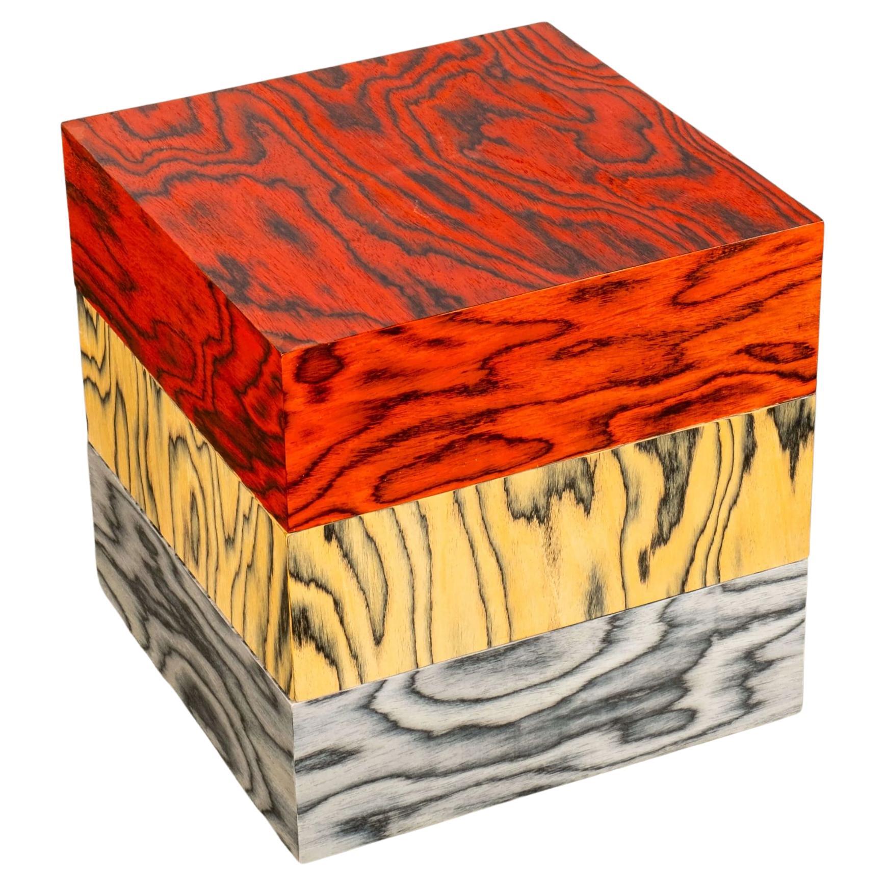 BLOQUE 5, Pedestal with Ettore Sottsass Veneer by Bonne Choice