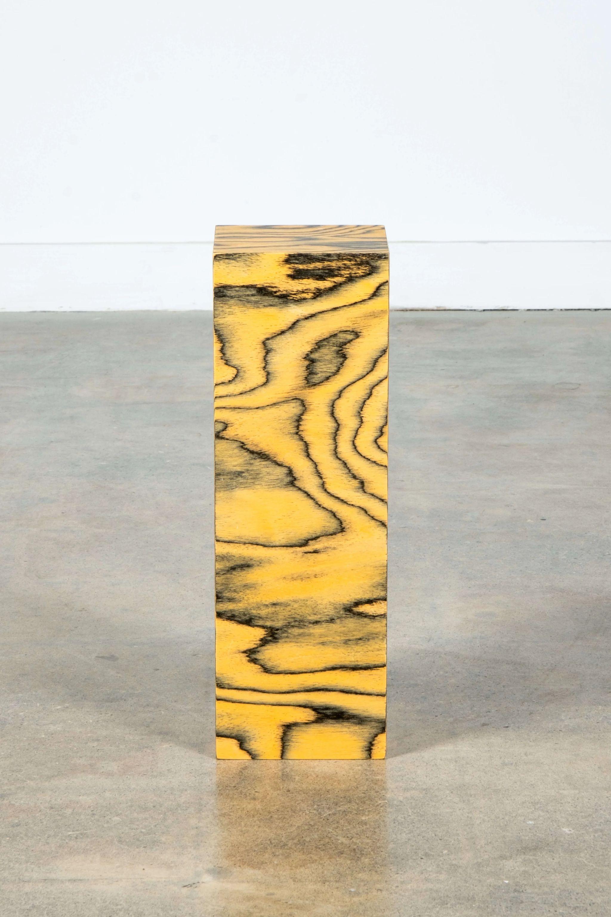 Post-Modern BLOQUE 7, Pedestal with Ettore Sottsass Veneer by Bonne Choice For Sale